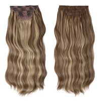 Seamless 4-Piece Clip-In Hair Extensions — 55 cm - Image 1