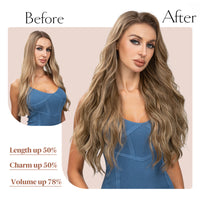Seamless 4-Piece Clip-In Hair Extensions — 55 cm - Image 25