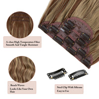 Seamless 4-Piece Clip-In Hair Extensions — 55 cm - Image 26
