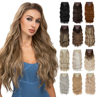 Seamless 4-Piece Clip-In Hair Extensions — 55 cm - Image 29