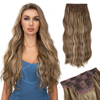 Seamless 4-Piece Clip-In Hair Extensions — 55 cm - Image 30